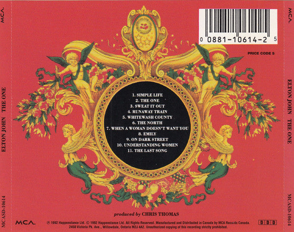 Elton John - The One (CD) - Discogs image 2