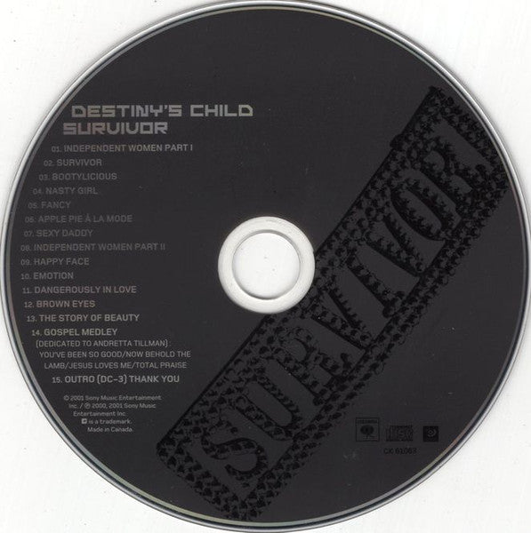 Destiny's Child - Survivor (CD) - Discogs image 3