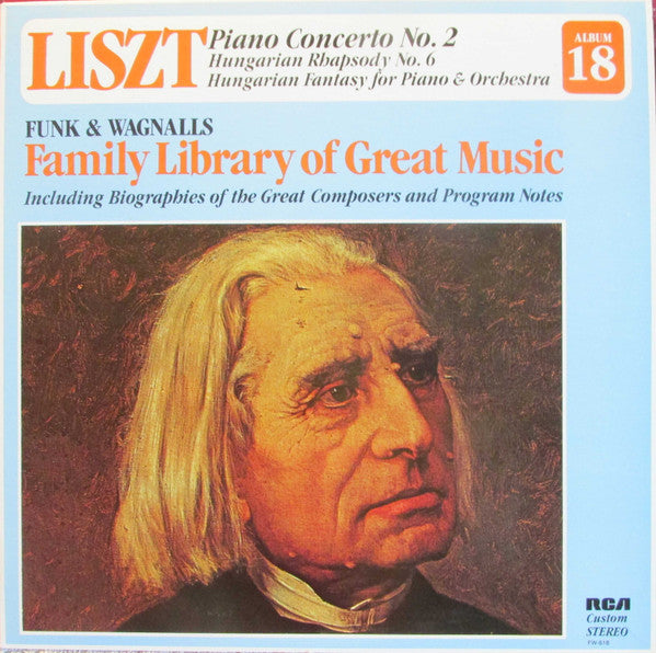 Franz Liszt - Piano Concerto No. 2, Hungarian Rhapsody No. 6, Hungarian Fantasy For Piano & Orchestra. (LP)