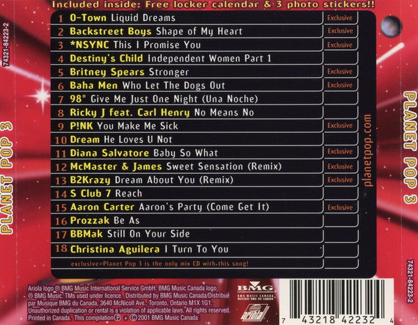 Various - Planet Pop 3 (CD) - Discogs image 2