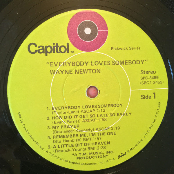 Wayne Newton - Everybody Loves Somebody (LP) - Discogs image 3