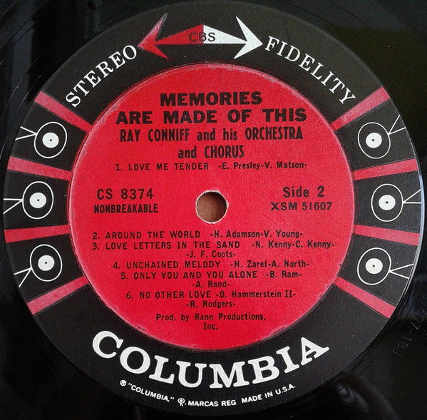 Ray Conniff And His Orchestra & Chorus - Memories Are Made Of This (LP) - Discogs image 4
