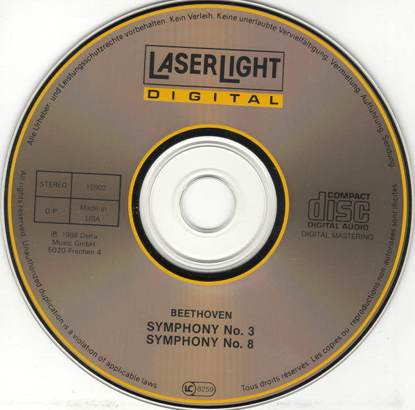 Ludwig van Beethoven - János Ferencsik, Hungarian National Philharmonic Orchestra - Symphony No. 3 'Eroica' / Symphony No. 8 (CD) - Discogs image 3