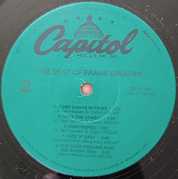 Frank Sinatra - The Best Of Frank Sinatra (LP) - Discogs image 4