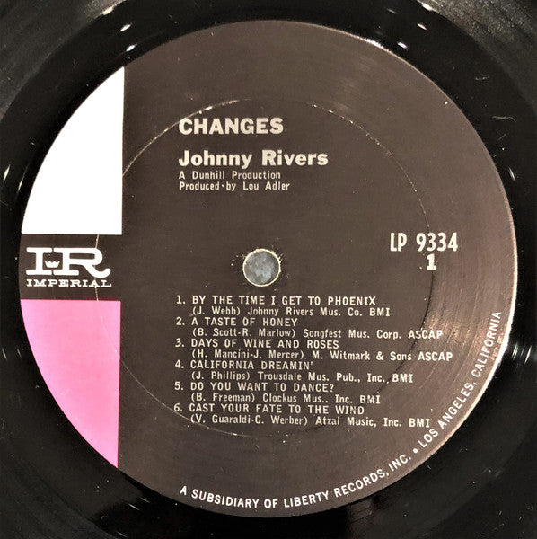 Johnny Rivers - Changes (LP) - Discogs image 3