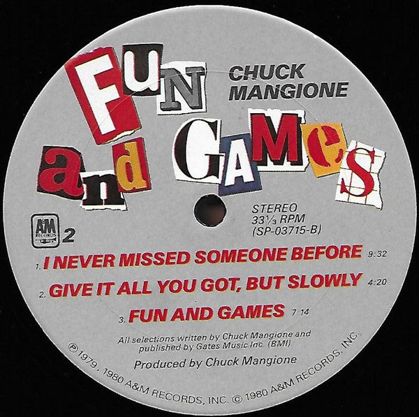Chuck Mangione - Fun And Games (LP) - Discogs image 4
