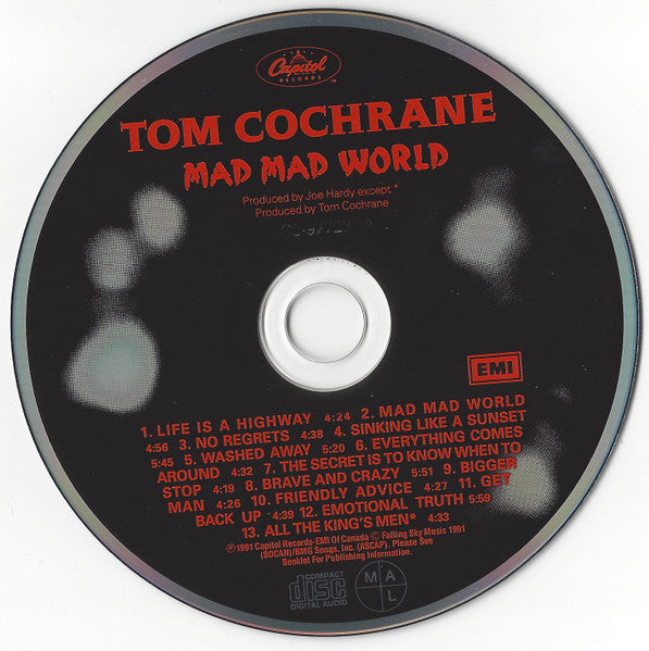 Tom Cochrane - Mad Mad World (CD) - Discogs image 3
