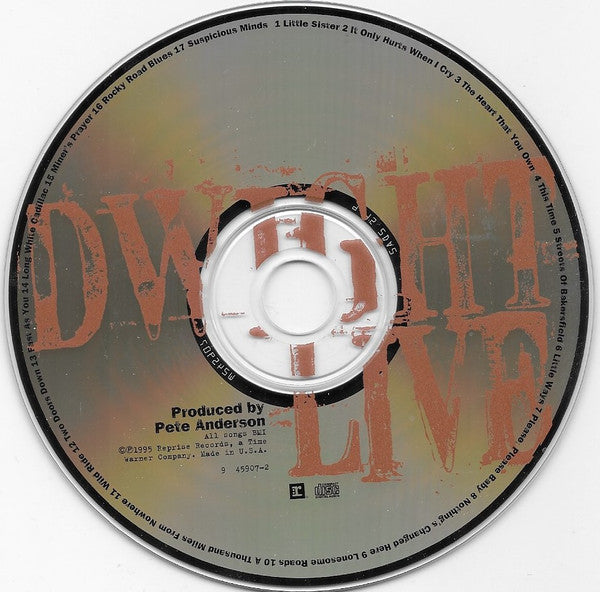 Dwight Yoakam - Dwight Live (CD) - Discogs image 3