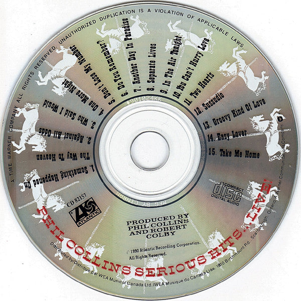 Phil Collins - Serious Hits...Live! (CD) - Discogs image 3