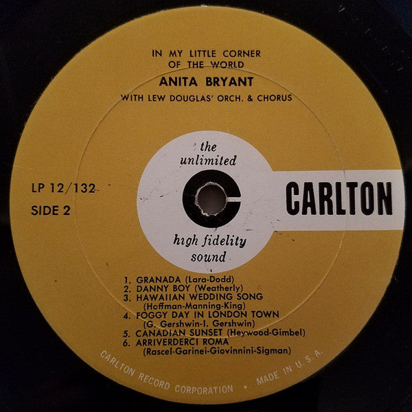 Anita Bryant - In My Little Corner Of The World (LP) - Discogs image 4