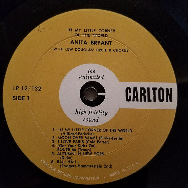 Anita Bryant - In My Little Corner Of The World (LP) - Discogs image 3