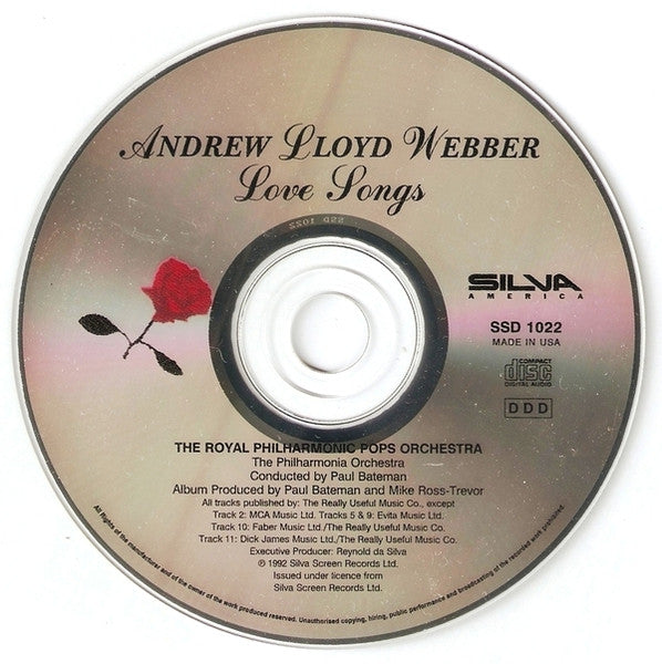 Andrew Lloyd Webber - Love Songs (CD) - Discogs image 3