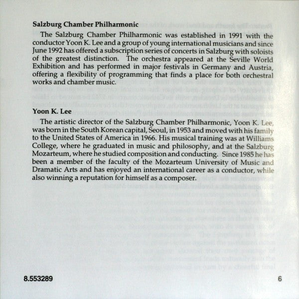 Carl Philipp Emanuel Bach, Wilhelm Friedemann Bach - Salzburger Kammerphilharmonie, Yoon Kuk Lee - Sinfonias, Wq. 183, Nos. 1 - 4 / Sinfonia In F Major (CD) - Discogs image 5