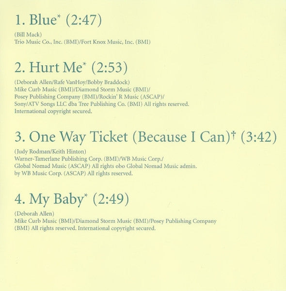 LeAnn Rimes - Blue (CD) - Discogs image 5