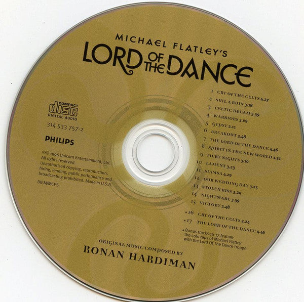 Ronan Hardiman - Michael Flatley's Lord Of The Dance (CD) - Discogs image 3