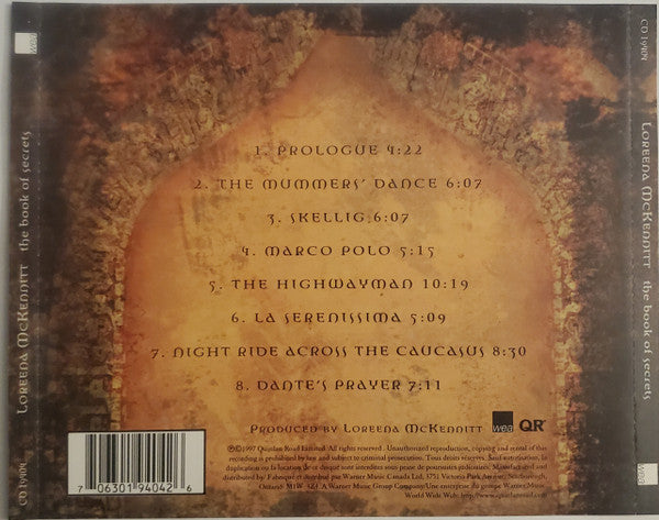 Loreena McKennitt - The Book Of Secrets (CD) - Discogs image 2