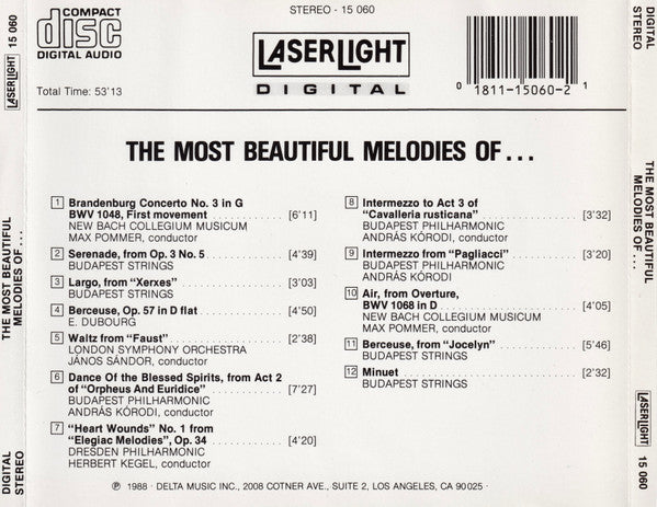 Various - The Most Beautiful Melodies Of… (CD) - Discogs image 2