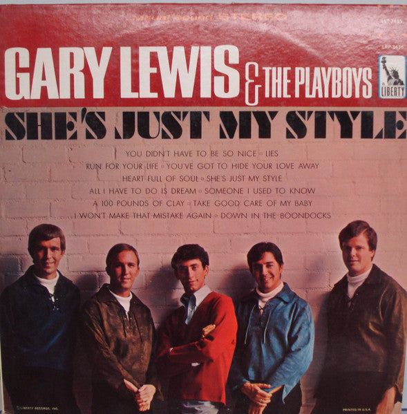 Gary Lewis & The Playboys - She's Just My Style (LP)