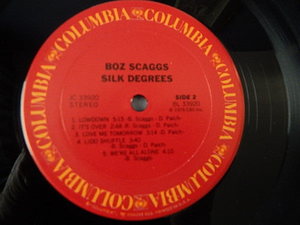 Boz Scaggs - Silk Degrees (LP) - Discogs image 3