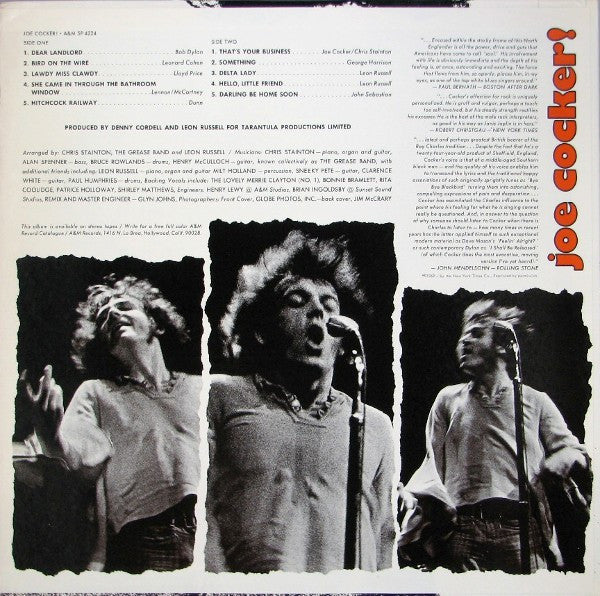 Joe Cocker - Joe Cocker! (LP) - Discogs image 2