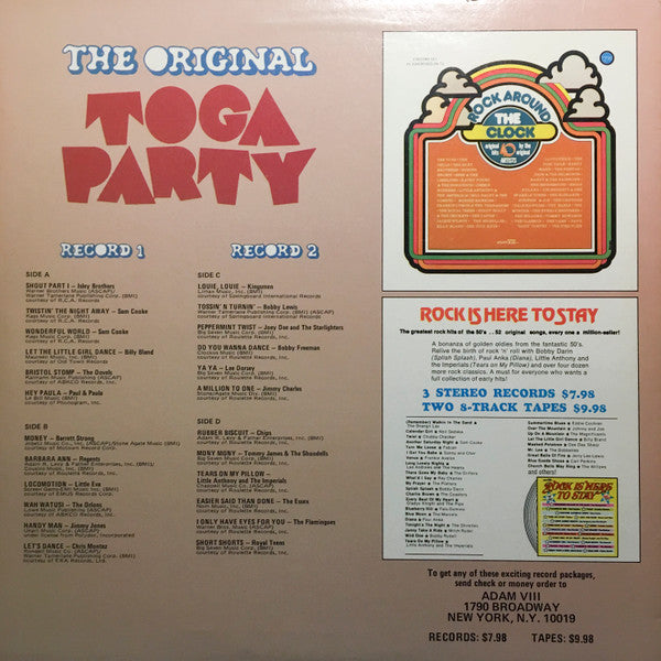 Various - The Original Toga Party (2xLP) - Discogs image 2