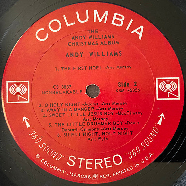 Andy Williams - The Andy Williams Christmas Album (LP) - Discogs image 4