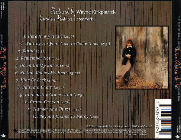 Susan Ashton - So Far: The Best Of Susan Ashton, Volume One (CD) - Discogs image 2