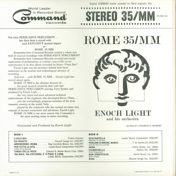 Enoch Light And His Orchestra - Rome 35/MM (LP) - Discogs image 4