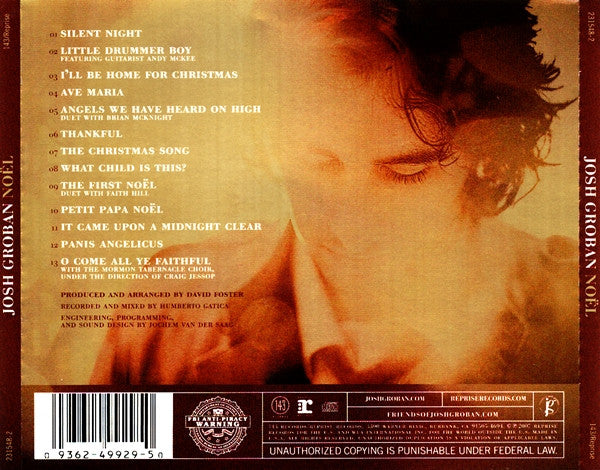 Josh Groban - Noël (CD) - Discogs image 2