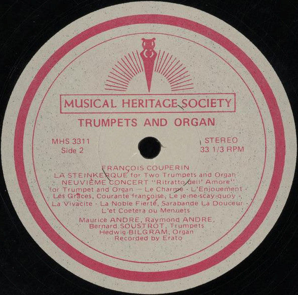 Maurice André, Raymond André (2), Bernard Soustrot, Hedwig Bilgram - Trumpets and Organ (LP) - Discogs image 5