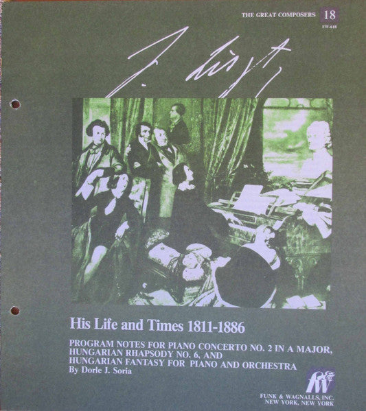 Franz Liszt - Piano Concerto No. 2, Hungarian Rhapsody No. 6, Hungarian Fantasy For Piano & Orchestra. (LP) - Discogs image 3