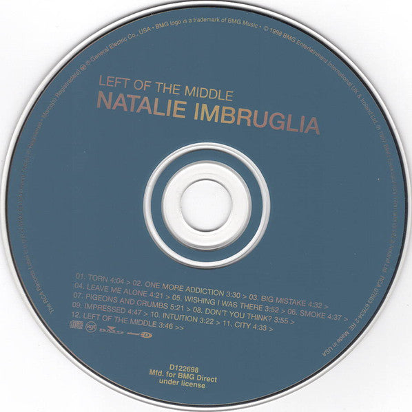 Natalie Imbruglia - Left Of The Middle (CD) - Discogs image 3