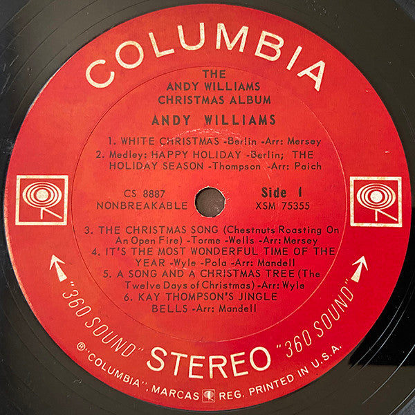 Andy Williams - The Andy Williams Christmas Album (LP) - Discogs image 3
