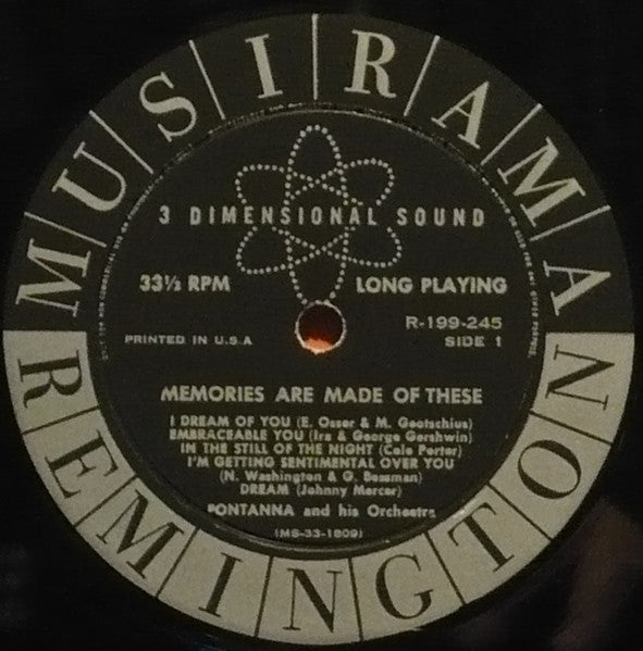 Fontanna And His Orchestra - Memories Are Made Of These (LP) - Discogs image 3
