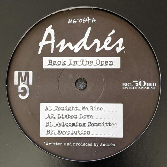 Andrés - Back In The Open (12")