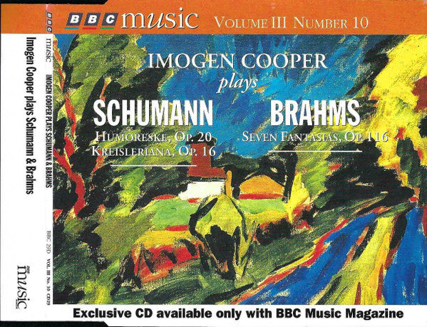 Robert Schumann / Johannes Brahms, Imogen Cooper - Imogen Cooper Plays Schumann & Brahms (CD) - Discogs image 2