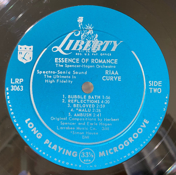 Spencer-Hagen Orchestra, The - Essence Of Romance (LP) - Discogs image 4