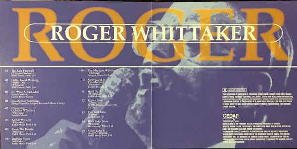 Roger Whittaker - The Last Farewell... Live (CD) - Discogs image 6