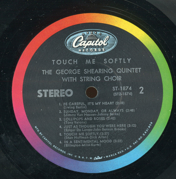 George Shearing Quintet, The - Touch Me Softly (LP) - Discogs image 4