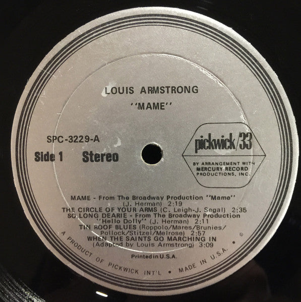 Louis Armstrong - Mame (LP) - Discogs image 3