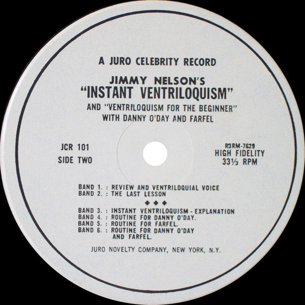 Jimmy Nelson (2) With Comments By Danny O'Day (2) And Farfel - Jimmy Nelson's "Instant Ventriloquism" And "Ventriloquism For The Beginner" (LP) - Discogs image 4