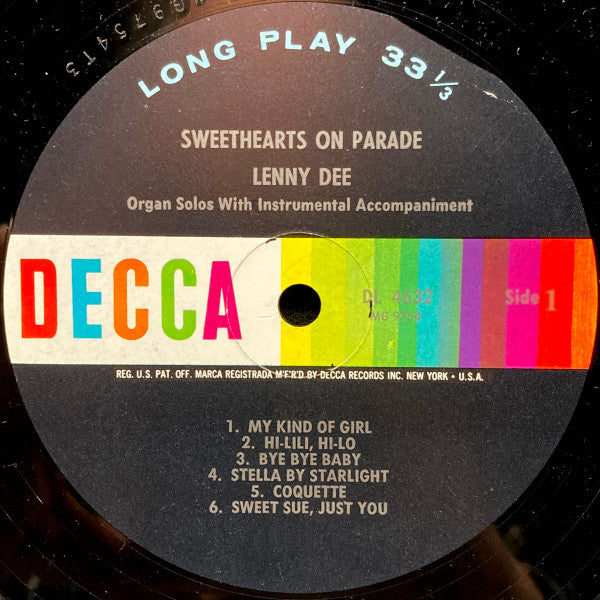 Lenny Dee (2) - Sweethearts On Parade (LP) - Discogs image 3
