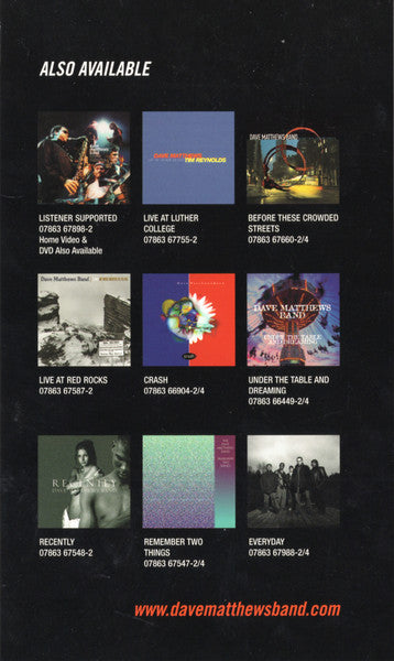 Dave Matthews Band - The Videos 1994-2001 (DVD) - Discogs image 5