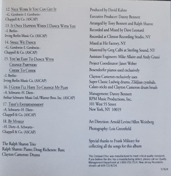 Tony Bennett - Steppin' Out (CD) - Discogs image 7
