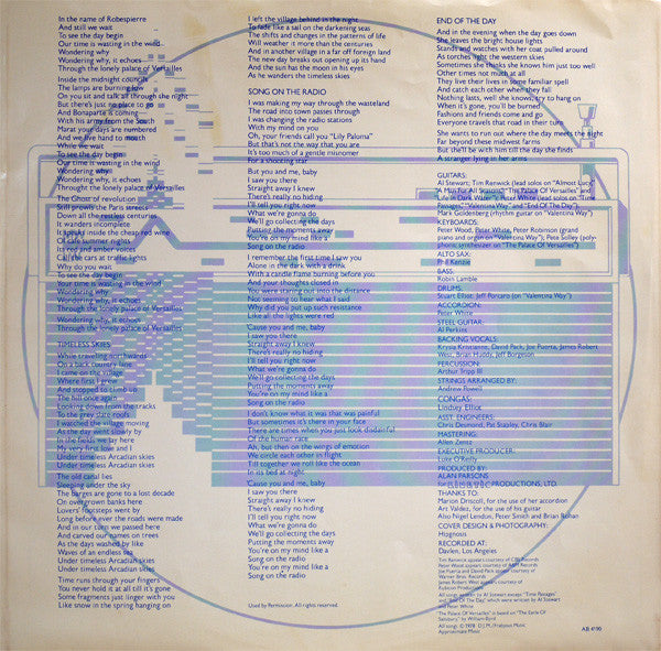 Al Stewart - Time Passages (LP) - Discogs image 5