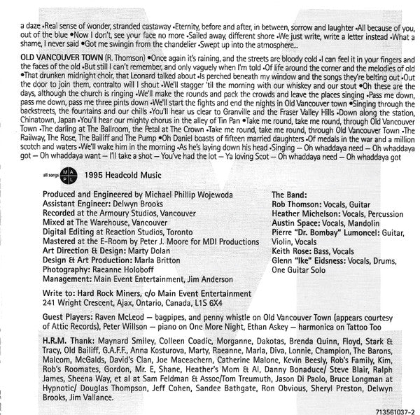 Hard Rock Miners - Rock 'N Roll Welfare (CD) - Discogs image 5