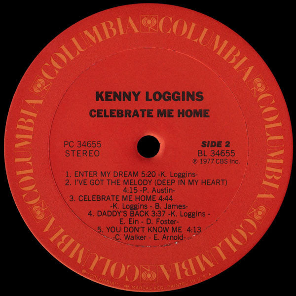 Kenny Loggins - Celebrate Me Home (LP) - Discogs image 6