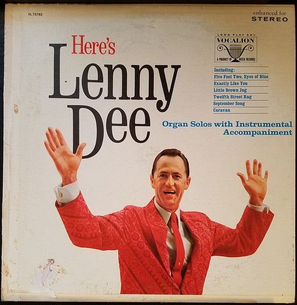 Lenny Dee (2) - Here's Lenny Dee At The Organ (LP)