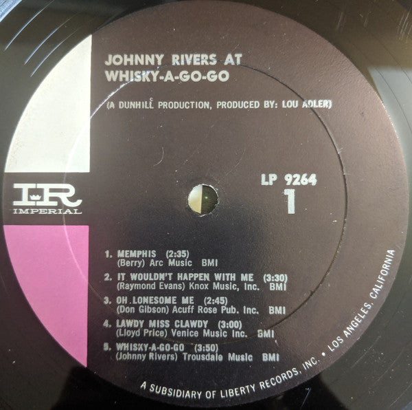 Johnny Rivers - Johnny Rivers At The Whisky À Go-Go (LP) - Discogs image 3
