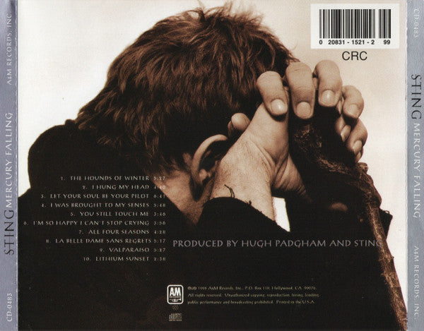 Sting - Mercury Falling (CD) - Discogs image 2